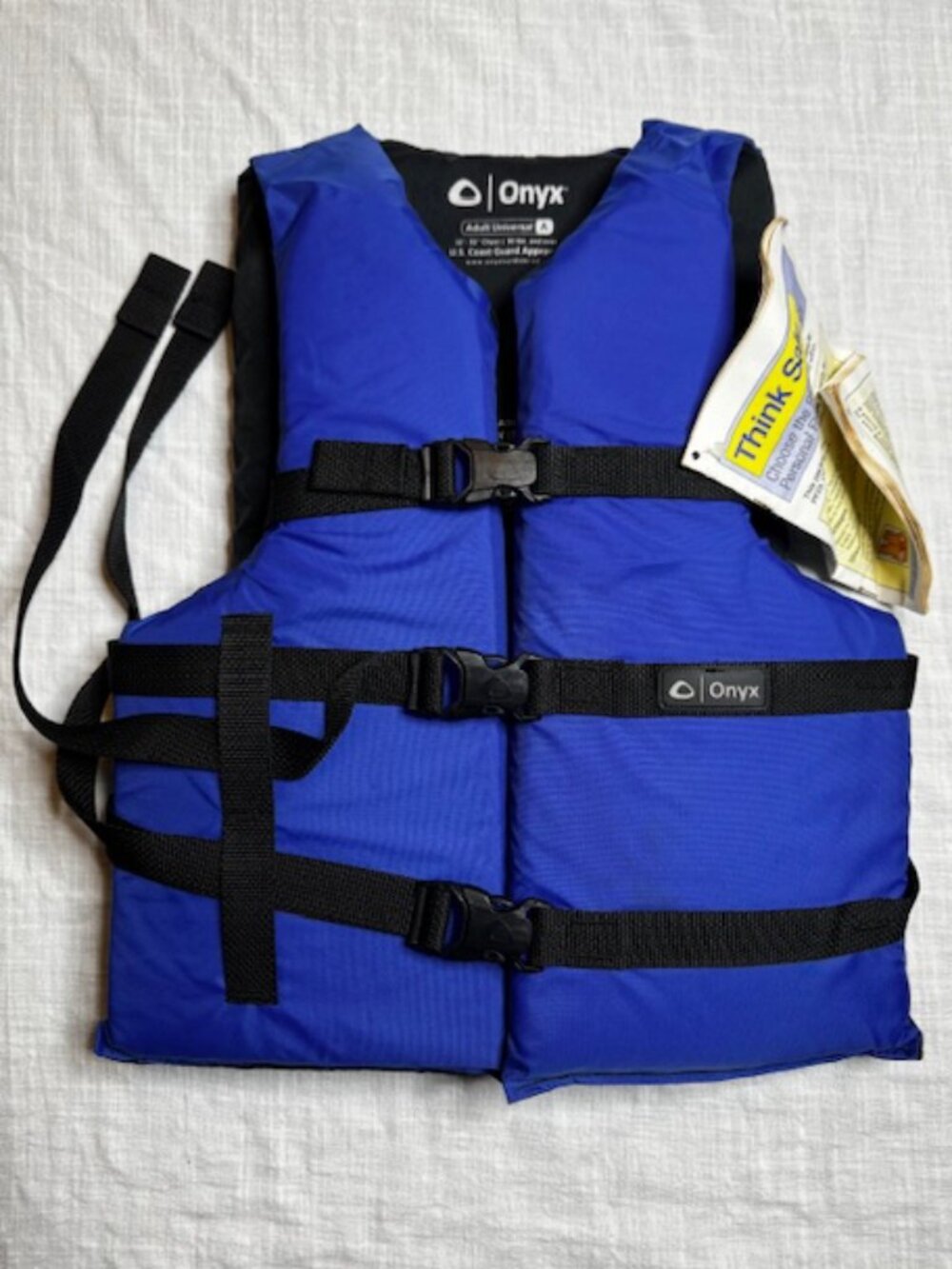 Onyx Life Jacket, 30" - 52" Adult Universal - Blue